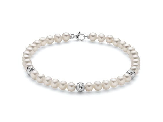 Bracciale Miluna Donna BRACC. PERLE BOULE E FANTASIA in Oro Perla PBR3237 - PBR3237